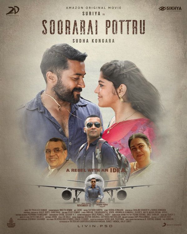 'Soorarai Pottru' The Best Feature Film titled for the 68th National Film Awards 2022.